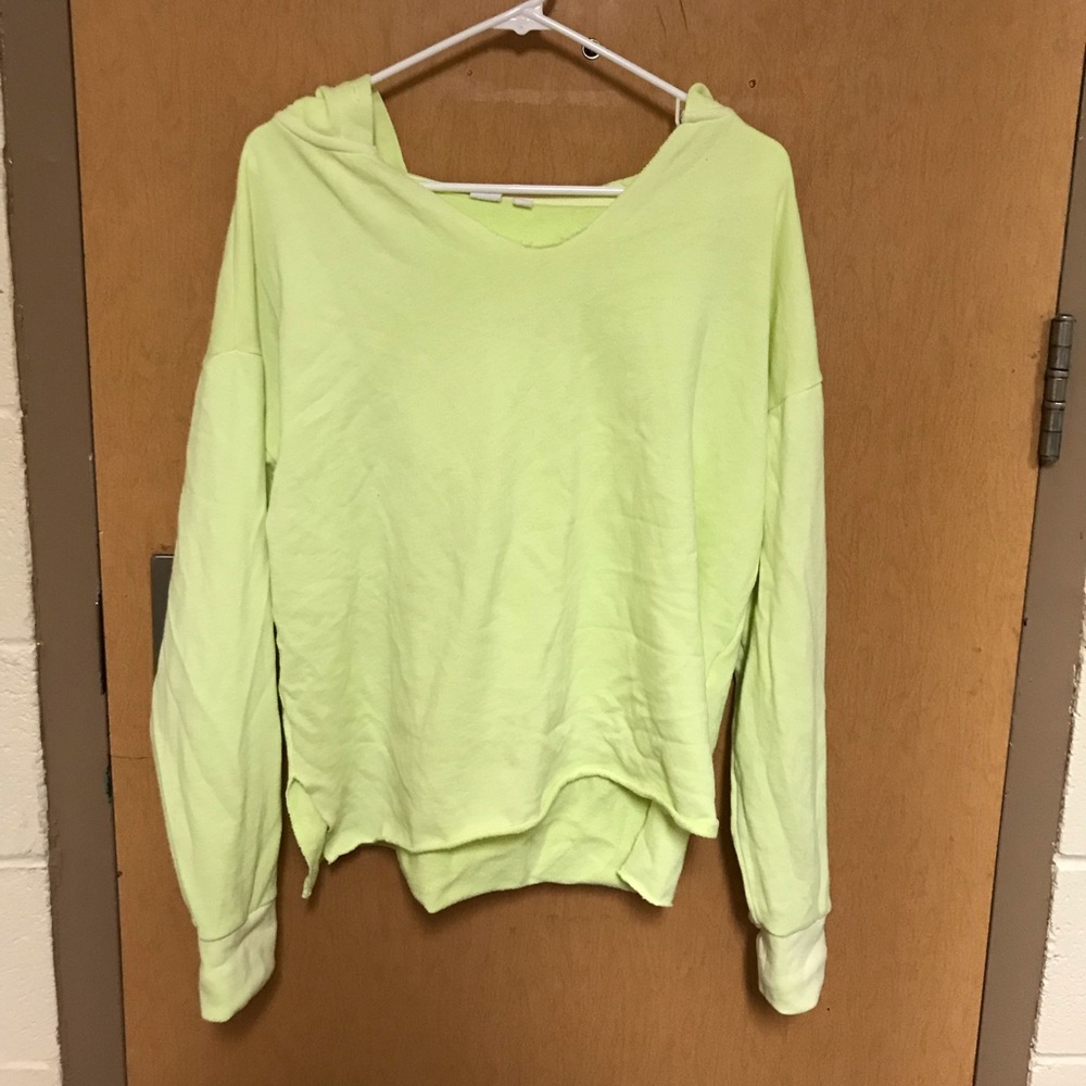 Neon yellow GAP hoodie